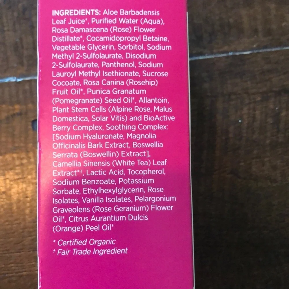 Andalou Naturals cleansing foam w/rose stem cells